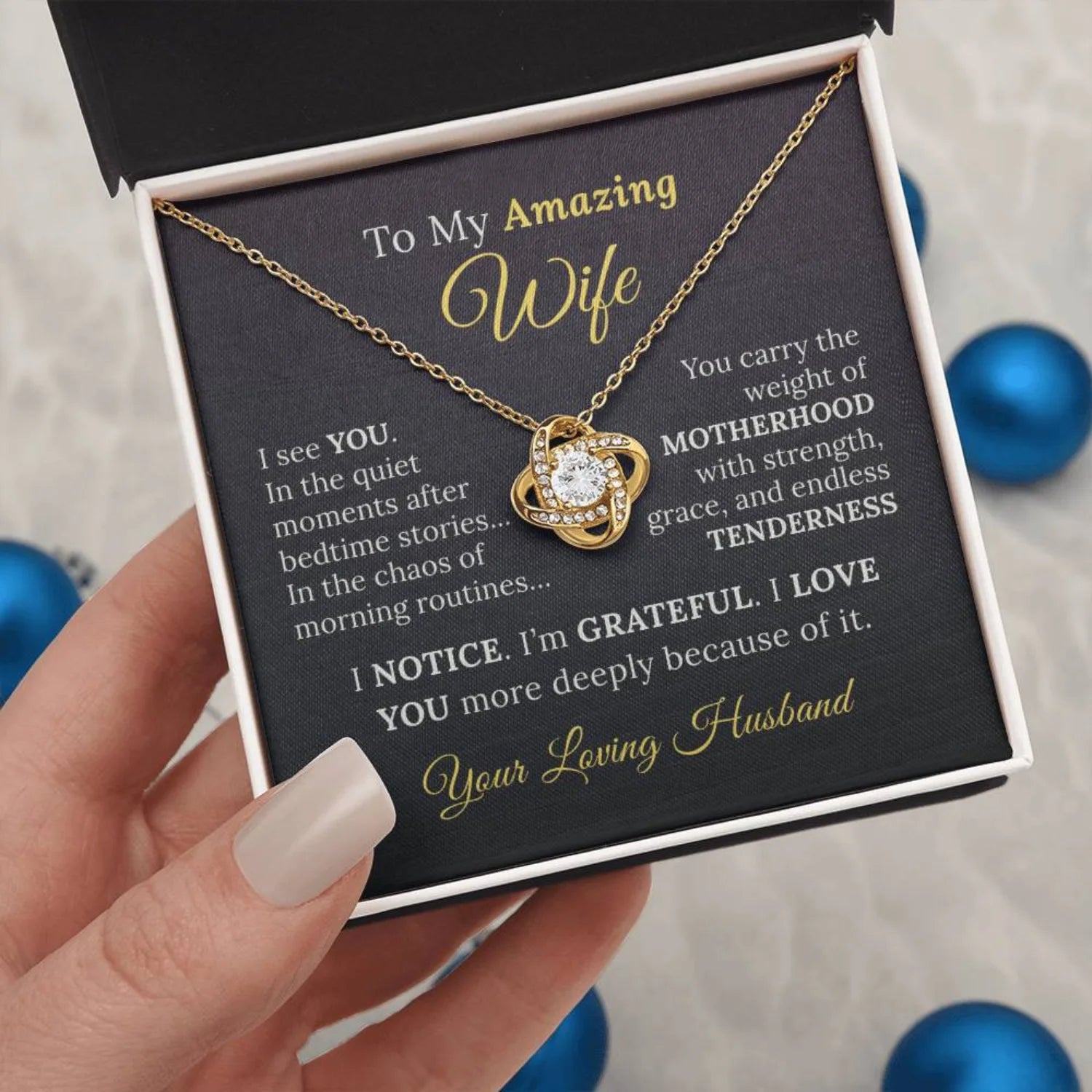To my Amazing Wife - "I See You" Appreciation Necklace