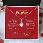 To My Amazing Daughter - Forever My Little Girl Necklace