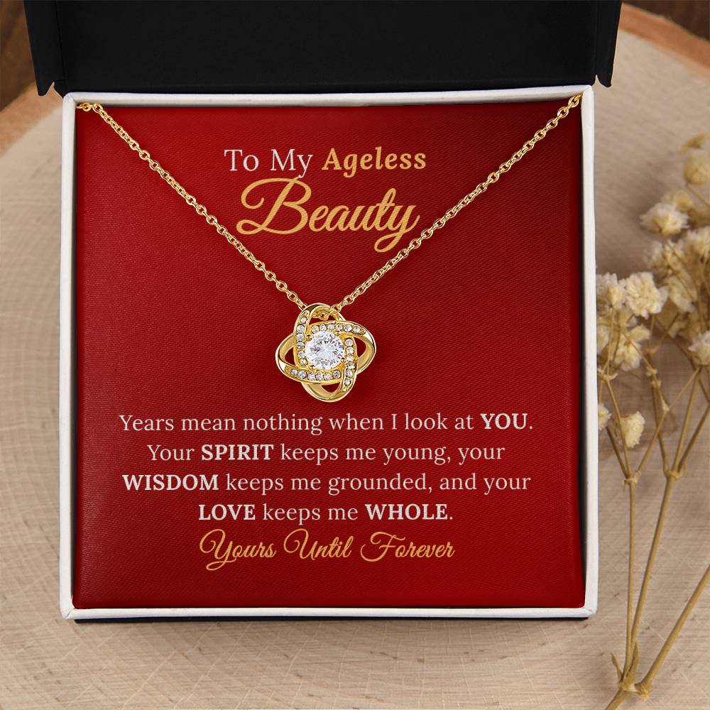 To My Wife, My Ageless Beauty - Eternal Love Necklace