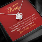 To My Wife, My Ageless Beauty - Eternal Love Necklace