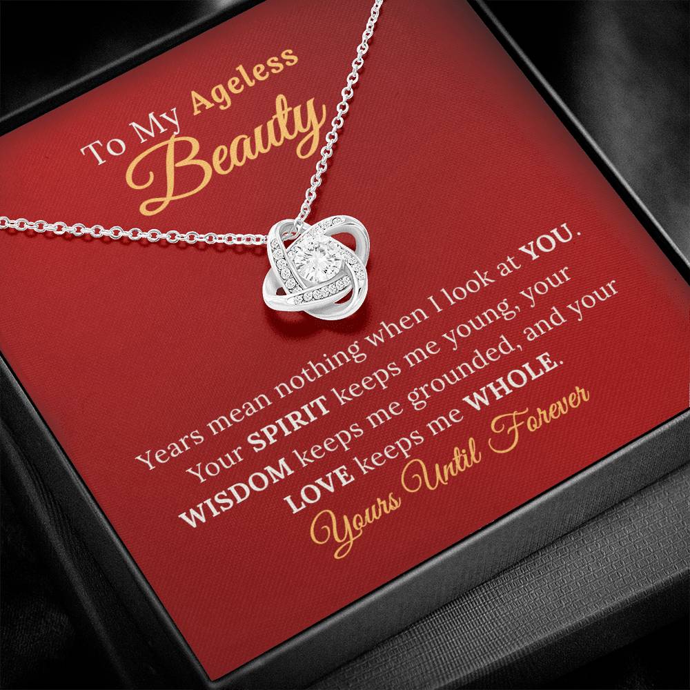 To My Wife, My Ageless Beauty - Eternal Love Necklace