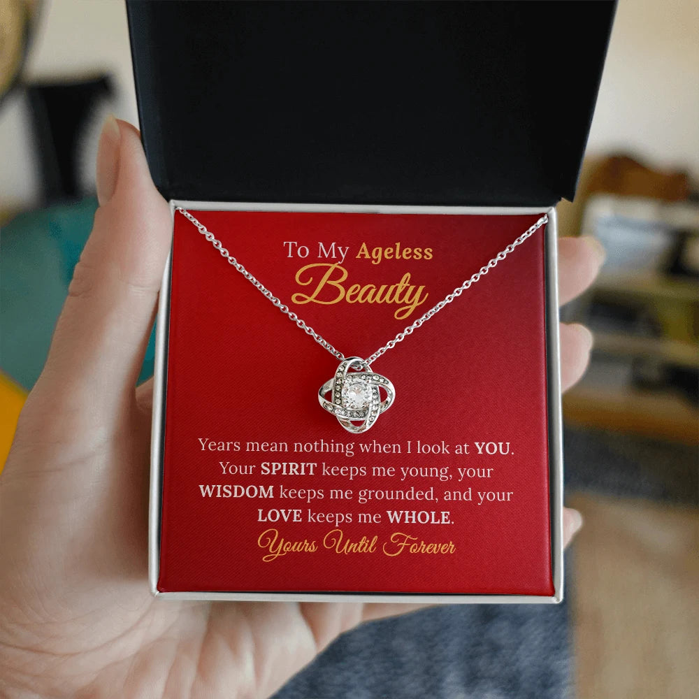 To My Wife, My Ageless Beauty - Eternal Love Necklace