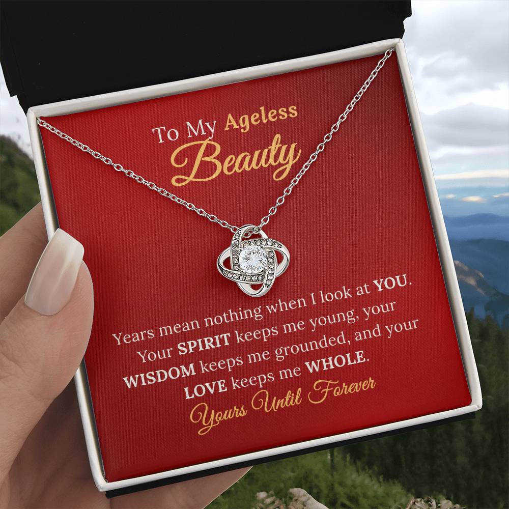 To My Wife, My Ageless Beauty - Eternal Love Necklace