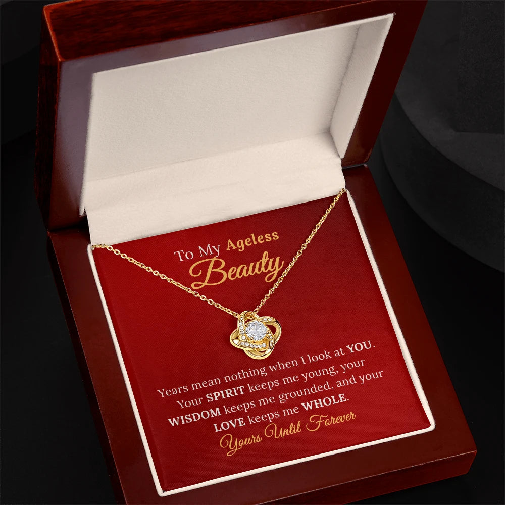 To My Wife, My Ageless Beauty - Eternal Love Necklace