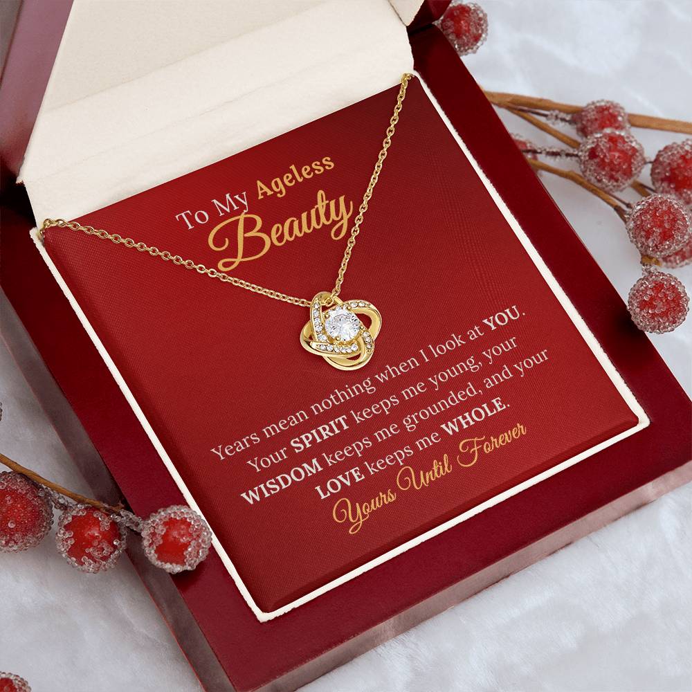 To My Wife, My Ageless Beauty - Eternal Love Necklace