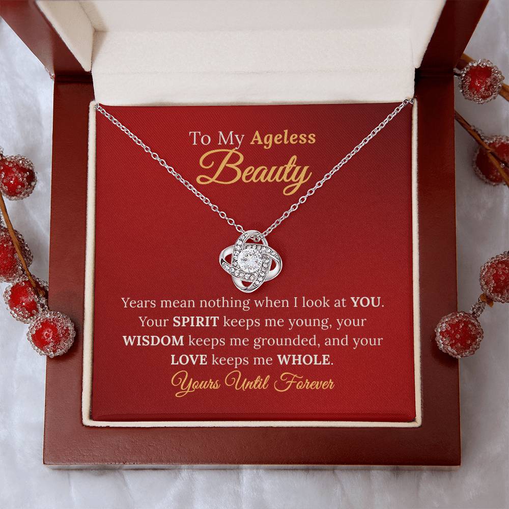 To My Wife, My Ageless Beauty - Eternal Love Necklace