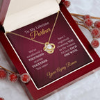 To My Lifetime Partner - Wife Appreciation Necklace