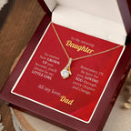 To My Amazing Daughter - Forever My Little Girl Necklace