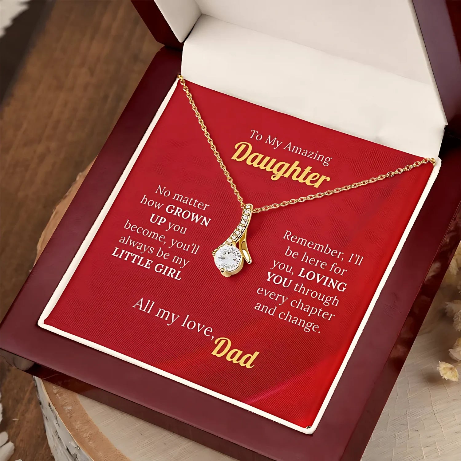 To My Amazing Daughter - Forever My Little Girl Necklace