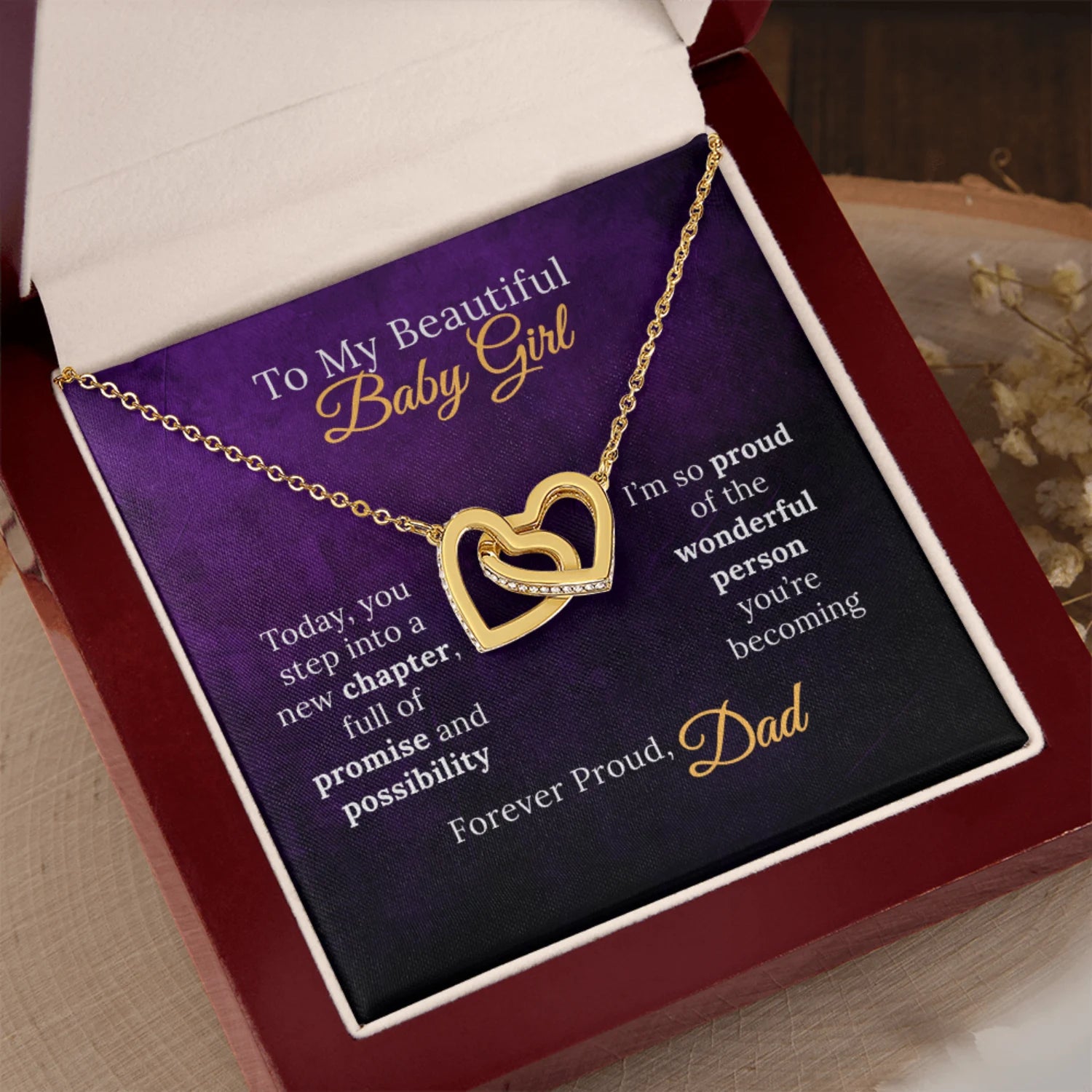 To My Beautiful Baby Girl on Your New Chapter