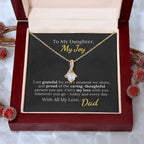To My Daughter My Joy - Heartfelt Love Necklace