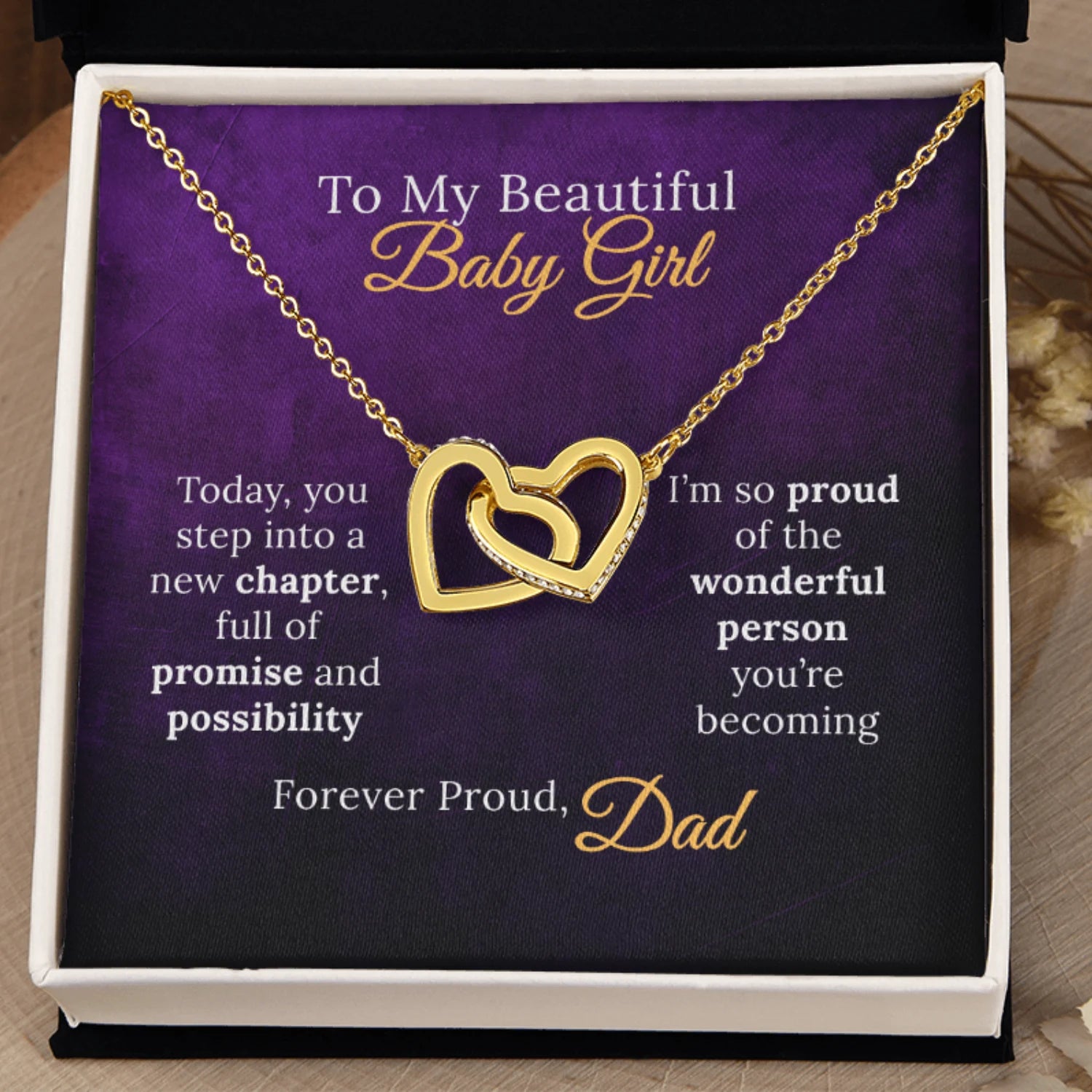 To My Beautiful Baby Girl on Your New Chapter