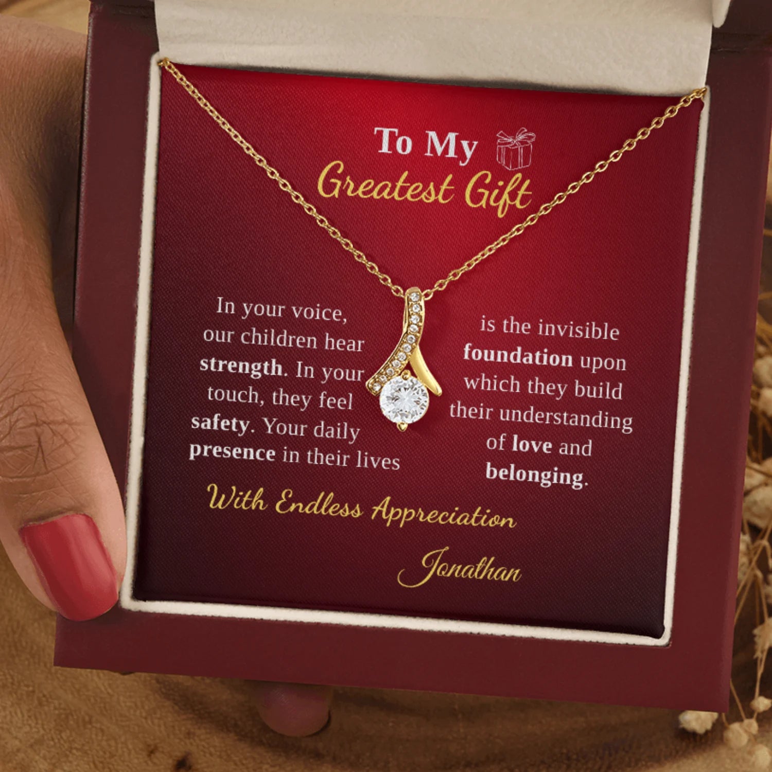 To My Wife - Our Family's Greatest Gift