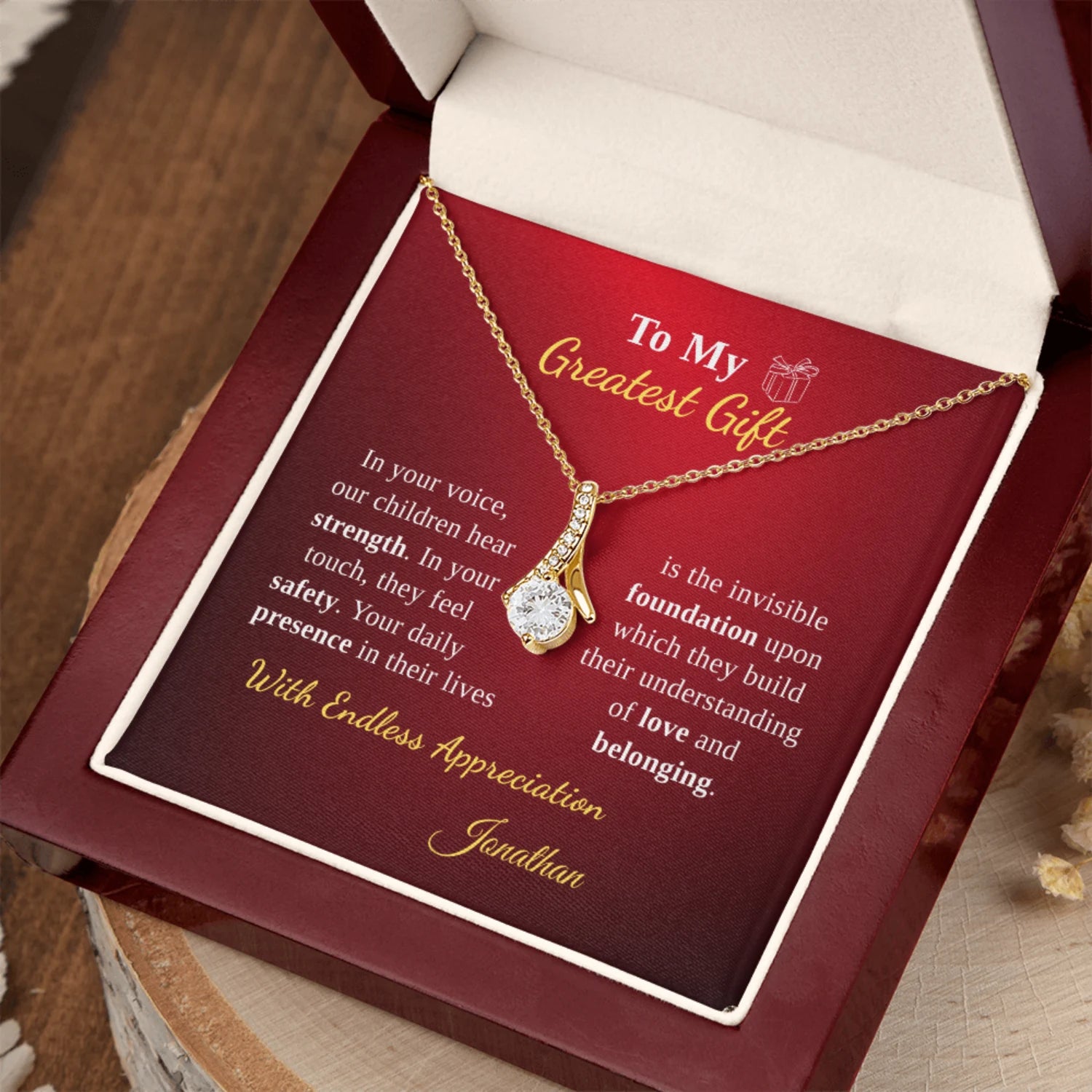 To My Wife - Our Family's Greatest Gift