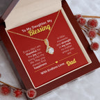 To My Daughter, My Blessing -  Endless Love Necklace