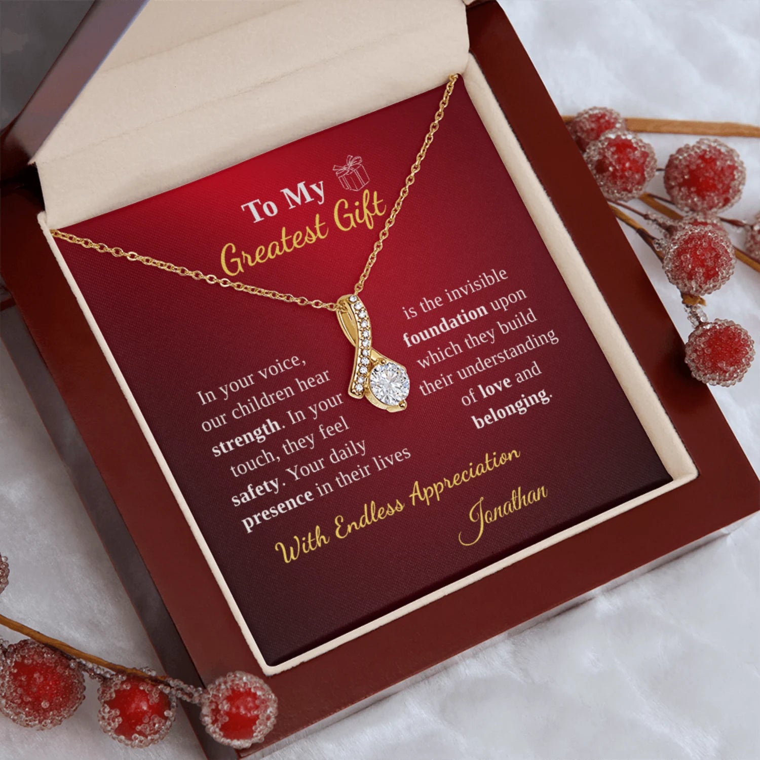 To My Wife - Our Family's Greatest Gift