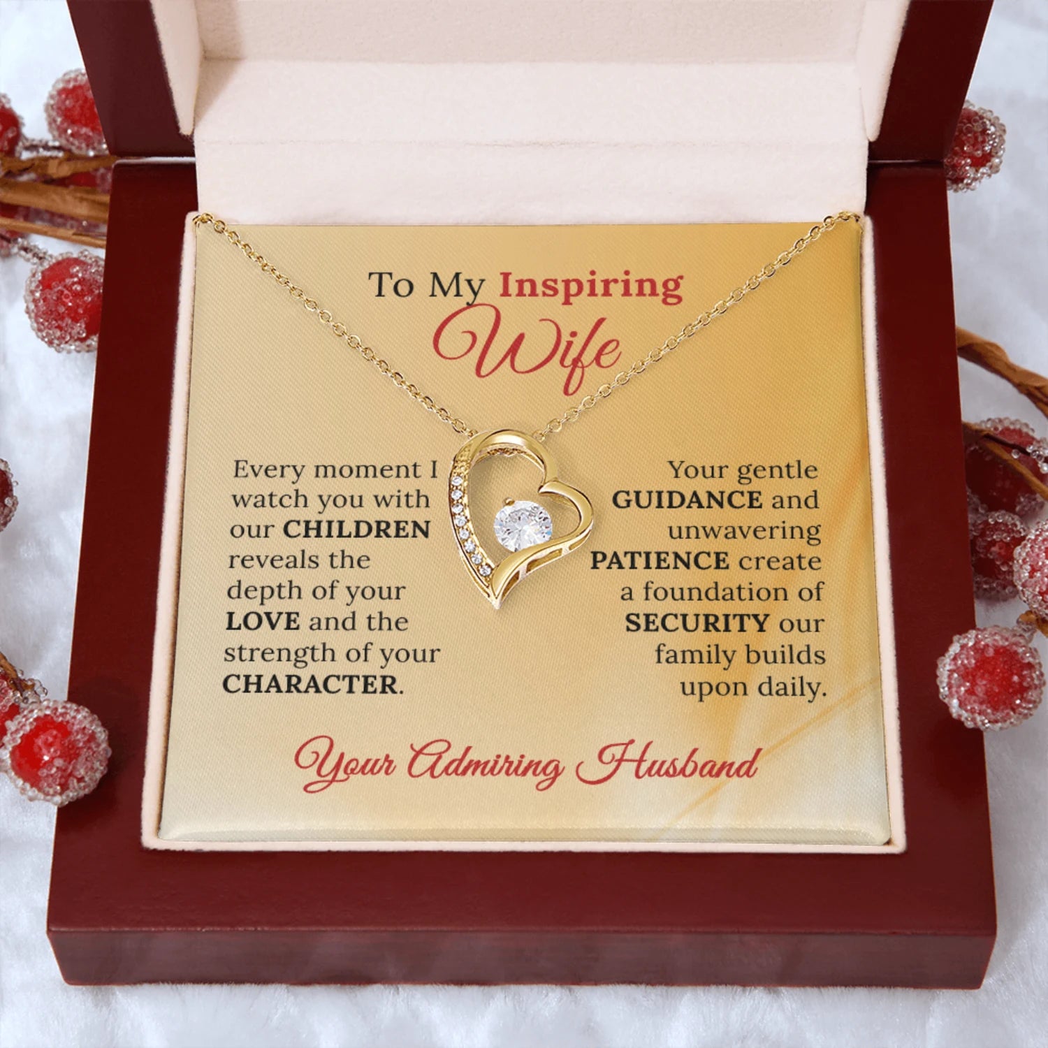 To My Inspiring Wife, Who Makes Our Family Complete