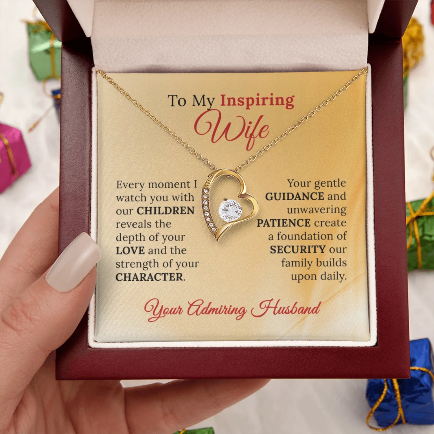 To My Inspiring Wife, Who Makes Our Family Complete