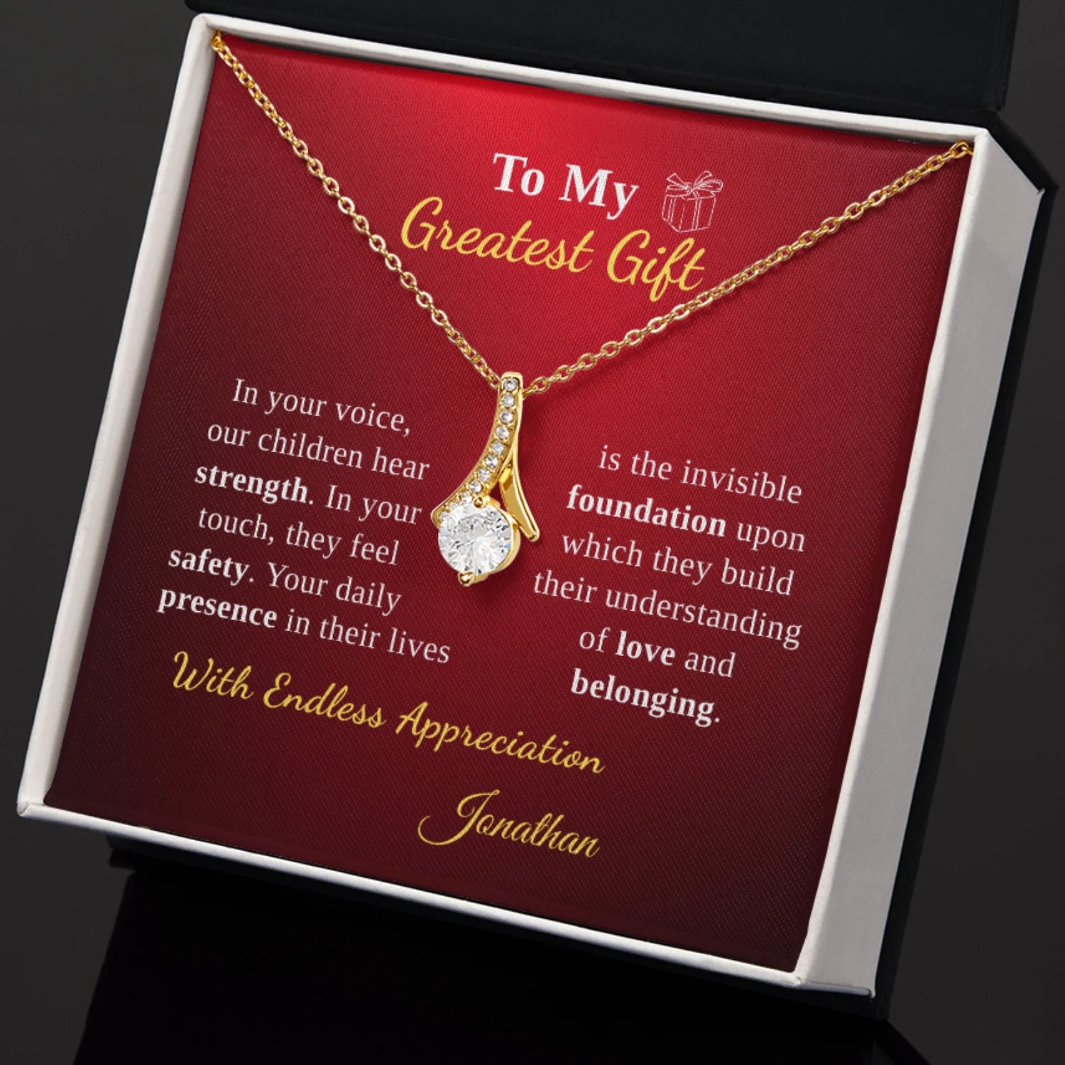 To My Wife - Our Family's Greatest Gift
