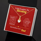 To My Daughter, My Blessing -  Endless Love Necklace