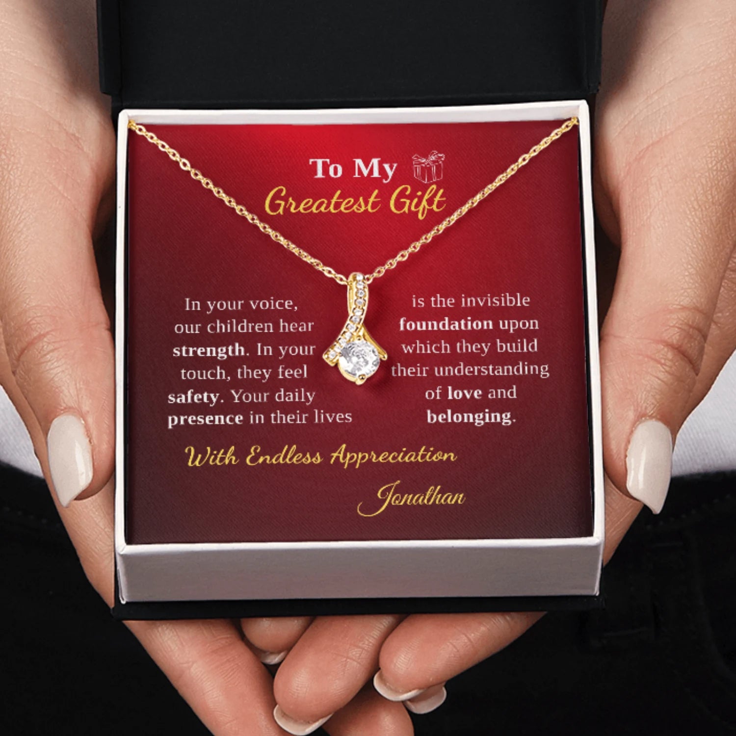 To My Wife - Our Family's Greatest Gift