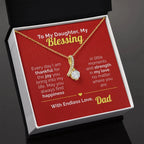 To My Daughter, My Blessing -  Endless Love Necklace