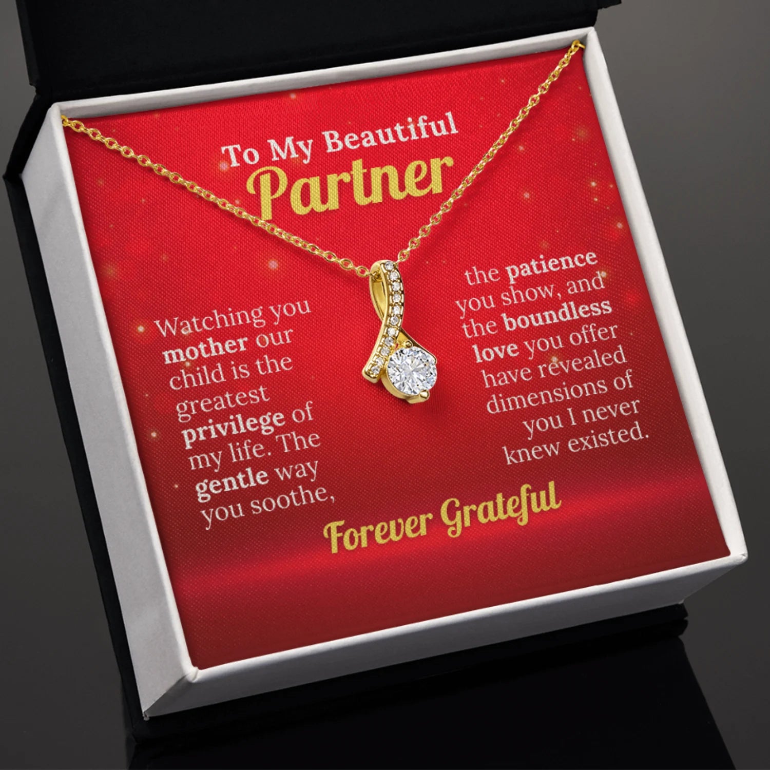 To My Beautiful Partner - I'm Forever Grateful