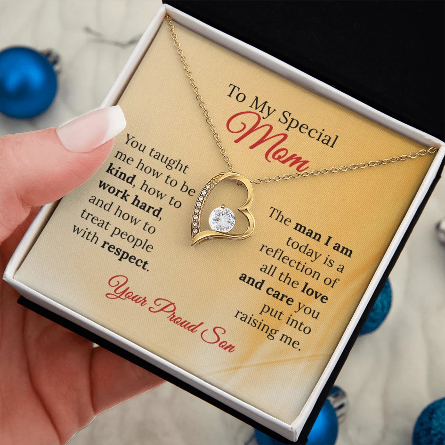 To My Special Mom From Your Proud Son