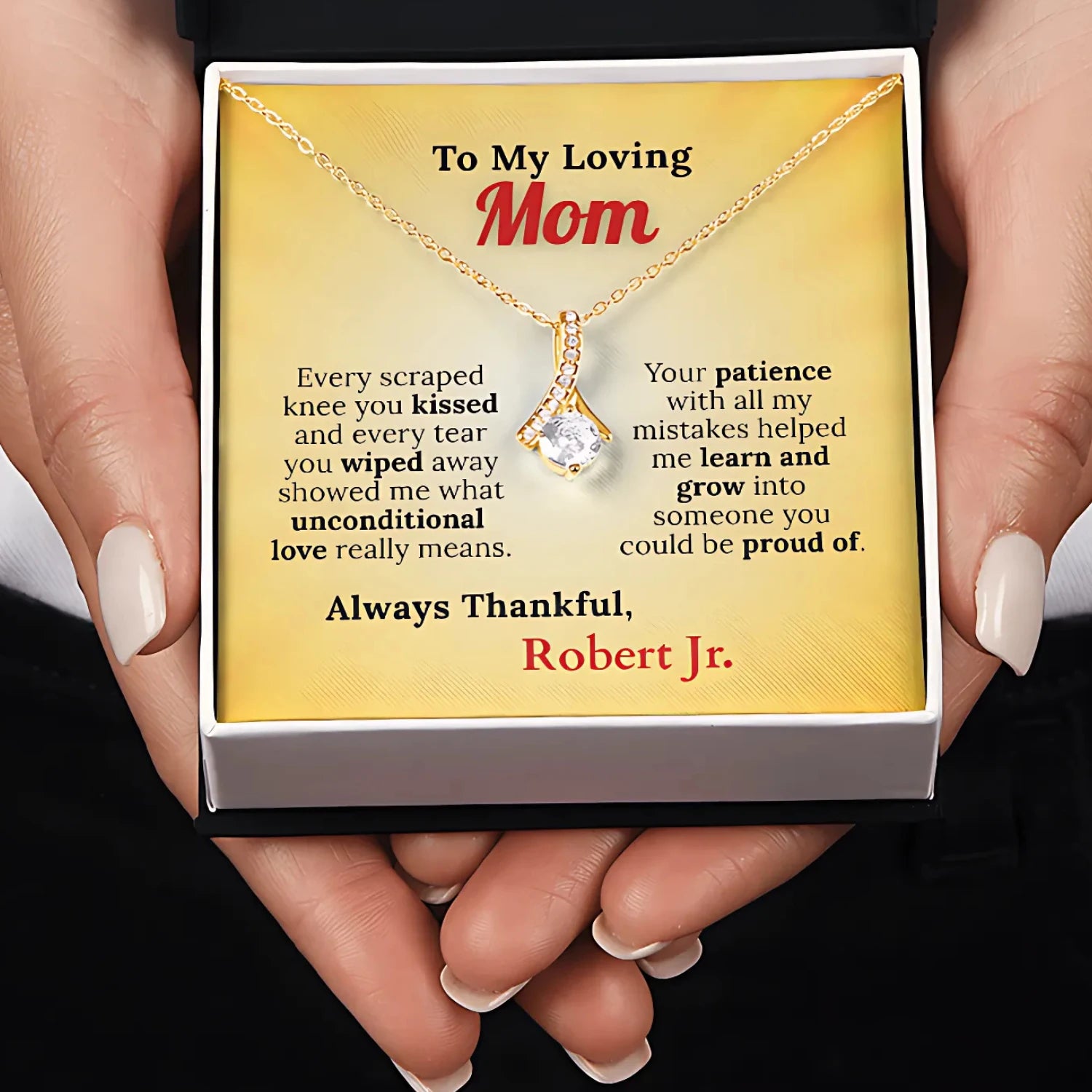 To My Loving Mom From Your Thankful Boy