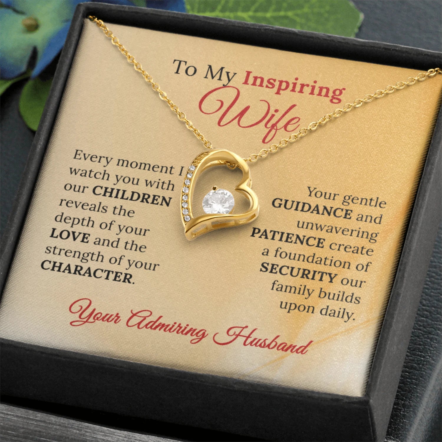 To My Inspiring Wife, Who Makes Our Family Complete