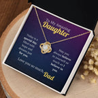 To My Amazing Daughter - A Father's Faith Necklace