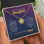 To My Amazing Daughter - A Father's Faith Necklace