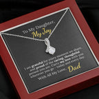 To My Daughter My Joy - Heartfelt Love Necklace