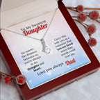 To My Sweetest Daughter - Love Beyond Distance Necklace
