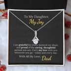 To My Daughter My Joy - Heartfelt Love Necklace