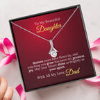 To My Beautiful Daughter - Sweet Sixteen Necklace from Dad