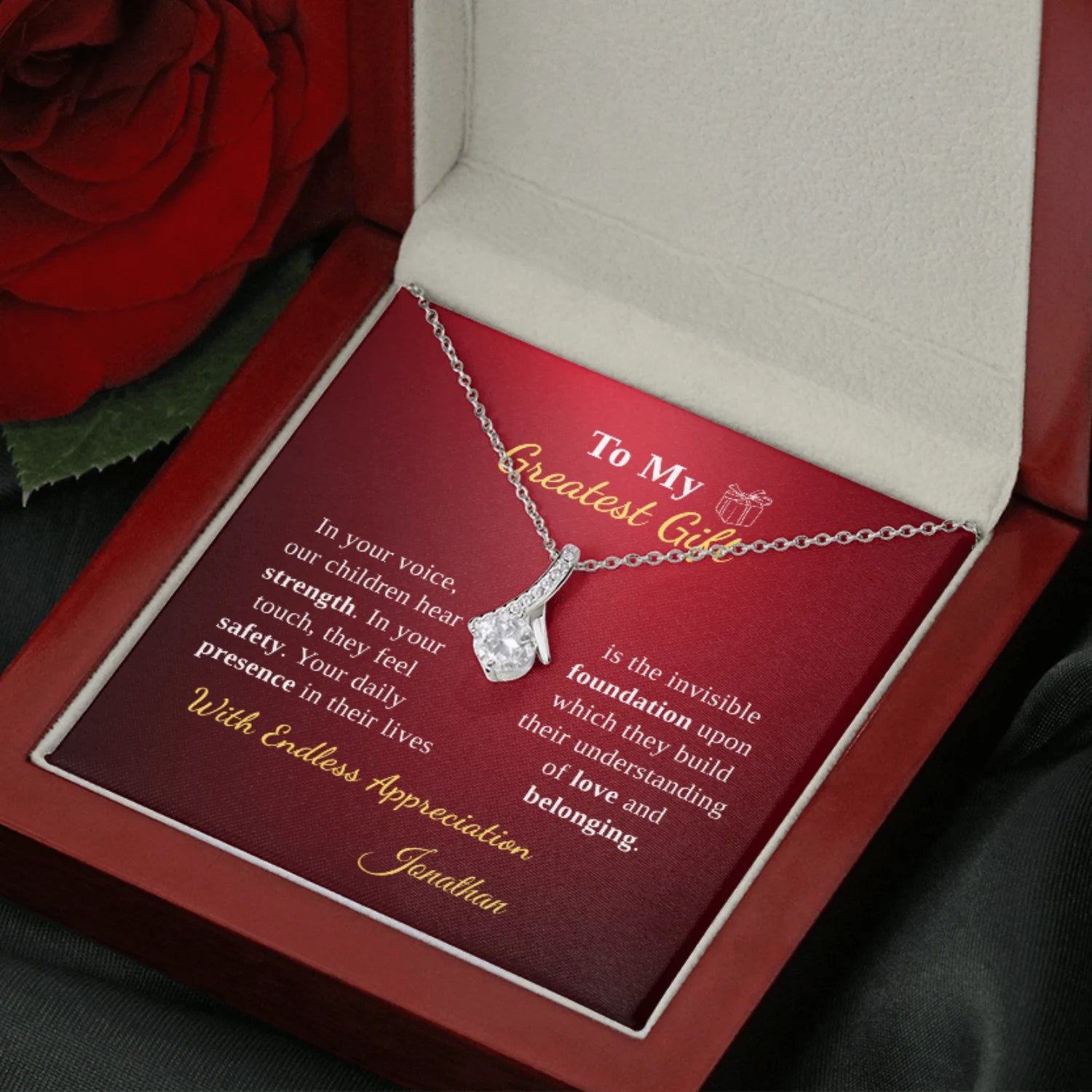To My Wife - Our Family's Greatest Gift