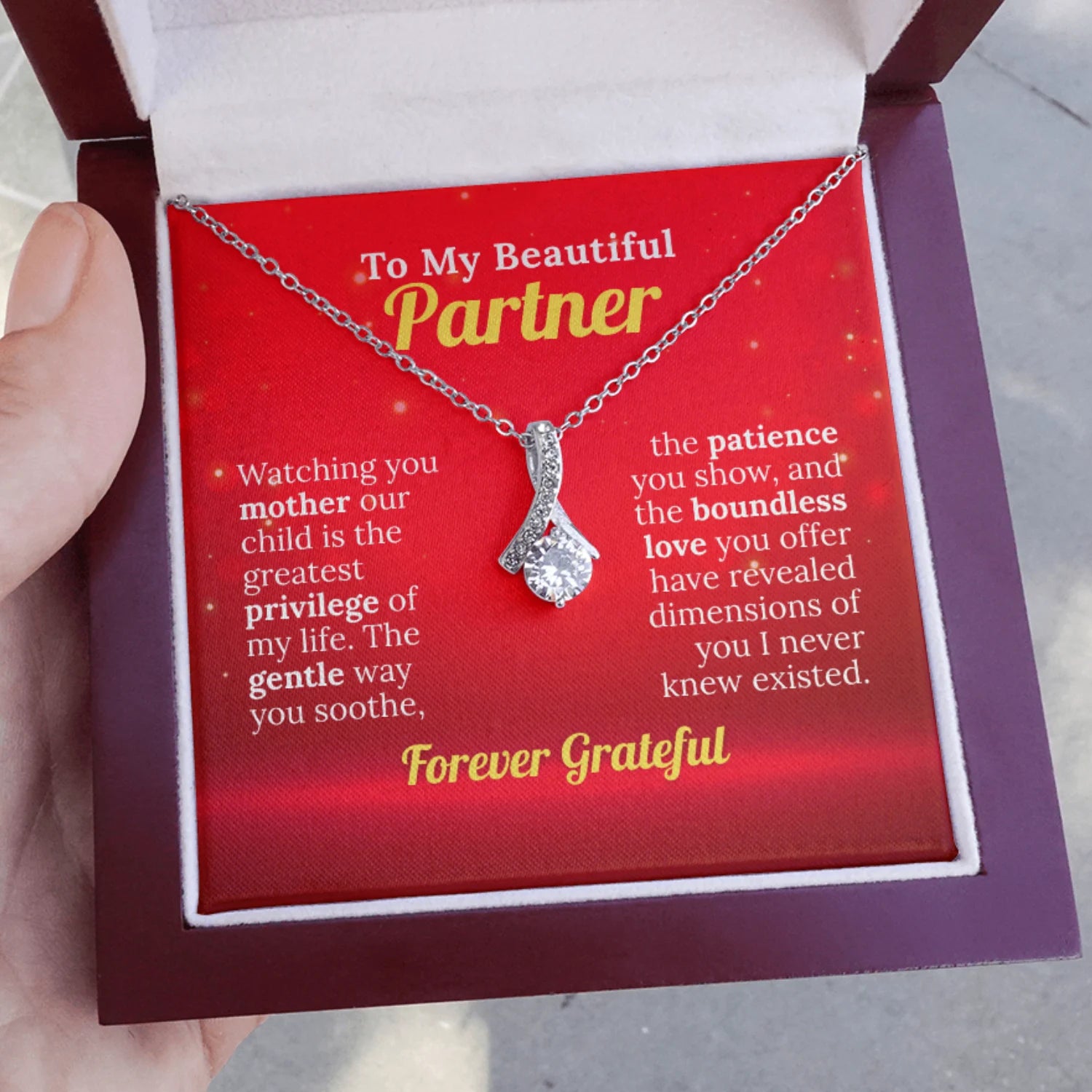 To My Beautiful Partner - I'm Forever Grateful