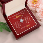 To My Daughter, the Bride - Always in My Heart Necklace