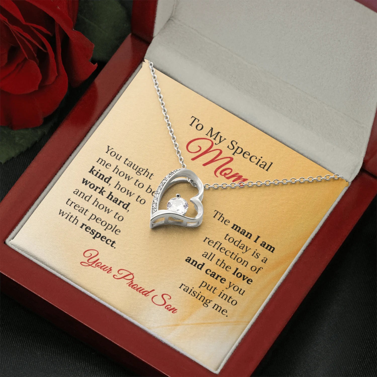 To My Special Mom From Your Proud Son