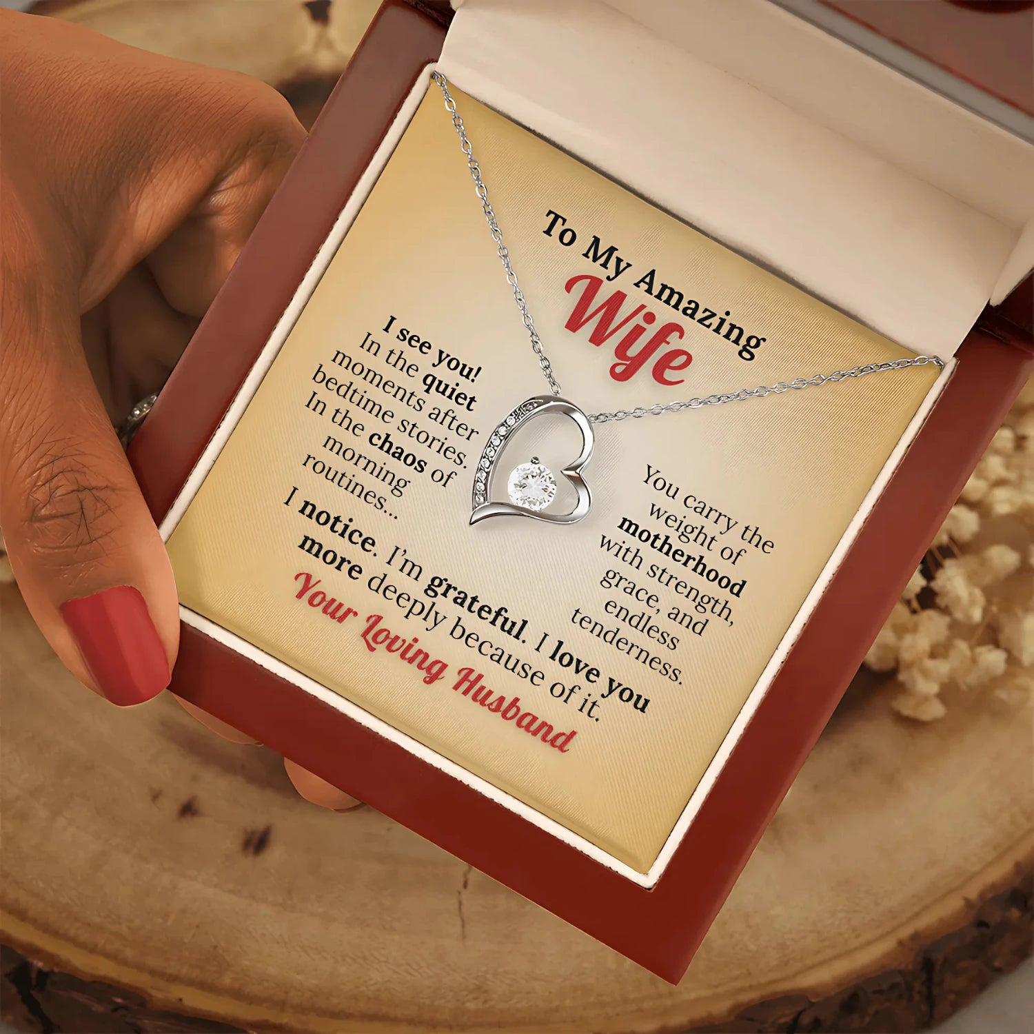 To my Amazing Wife - "I See You" Love & Appreciation Necklace
