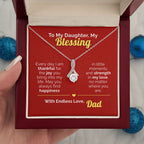 To My Daughter, My Blessing -  Endless Love Necklace
