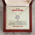 To My Wife - You're My Sweet Escape Gold Necklace