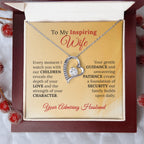To My Inspiring Wife, Who Makes Our Family Complete