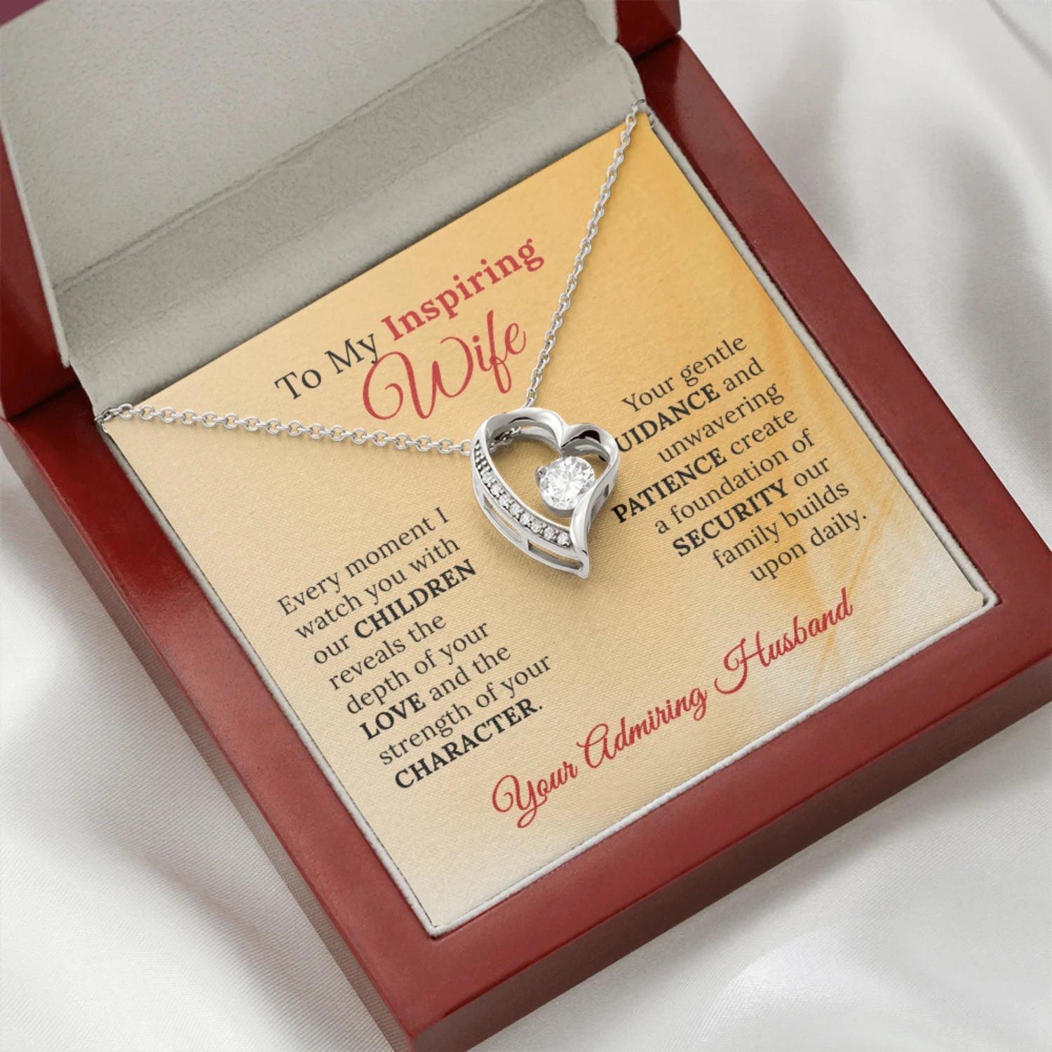 To My Inspiring Wife, Who Makes Our Family Complete