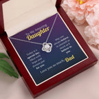 To My Amazing Daughter - A Father's Faith Necklace