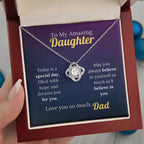 To My Amazing Daughter - A Father's Faith Necklace