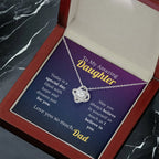 To My Amazing Daughter - A Father's Faith Necklace