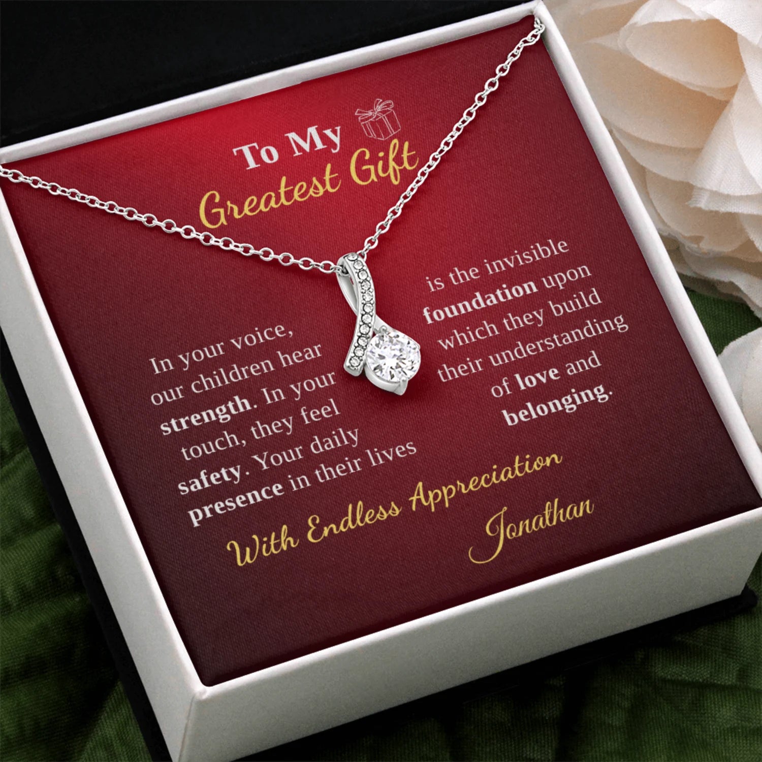 To My Wife - Our Family's Greatest Gift