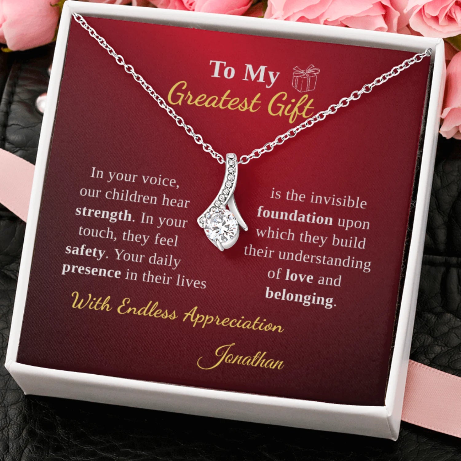 To My Wife - Our Family's Greatest Gift